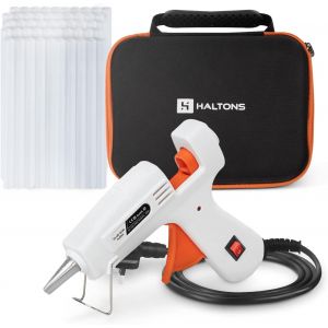 Chenquansarl-Pistolet À Colle C ¿ Pistolet À Colle Électrique Sûr De 20 W Avec 50 Bâtons De Colle (150 Mmx7 Mm), Parfait Pour Le Bricolage, Les Arts, Le Métal, Le Plastique Et Le Tissu - Neuf