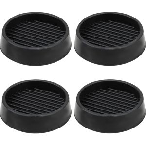 4 Pack Non-Slip Rubber Furniture Pads, Non-Slip Furniture Feet Bed Bumpers, Table Chair Leg Protectors (2 x 2 Inch, Black, Round, Rubber) - Neuf