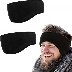 Few-Lot De 2 Bandeaux Pour Homme Et Femme - Cache-Oreilles - Cache-Oreilles - Cache-Oreilles - Bandeau Chaud - Coupe-Vent - Parfait Pour La Course, La Randonnée, Le Jogging, Le Vélo - Neuf