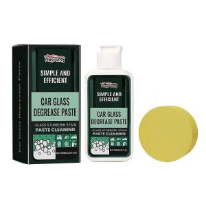 Pommade d'enlèvement de vitre automobile,nettoyage de pare-brise de voiture décontamination fenêtre étanche pluie cl - Neuf