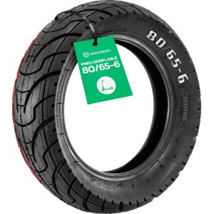 80/65-6 (10x3) Electric Scooter Tyre - Compatible With Dualtron Victor, Zero 10x, Kaabo Mantis 10 (Pro), Others - Install With Inner Tube | For 10 Inch Wheel - Neuf