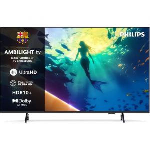 LED 4K Philips Ambilight 50PUS8010 - 50 pouces Titan OS, Pixel Precise Ultra HD Dolby Atmos - Alexa et Google Assistant - Neuf