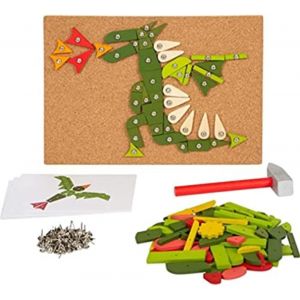 ERYI-Jeu De Marteau Plantes & Êtres Vivants En Bois, Avec Des Motifs De La Nature Pour Les Enfants À Partir De 3 Ans, 12358 - Neuf