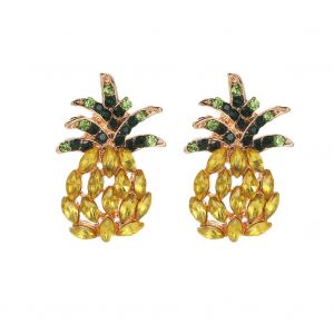 Boucles D'oreilles A Tige En Forme D'ananas Pour Femmes Et Filles, Accessoire De Decoration - Neuf