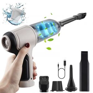 120w Mini sèche-cheveux portable sans fil 9000pa [Avec 3 filtres] - Neuf