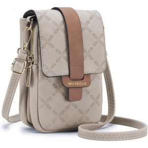nzqaf-Sacs bandoulière femme,Petit Sac à Bandoulière,Besace Sacoche Messenger Téléphone Cuir PU Rigide Sac à Bandoulière Femme Portefeuille en Cuir PU avec Réglables Bandoulière - Neuf