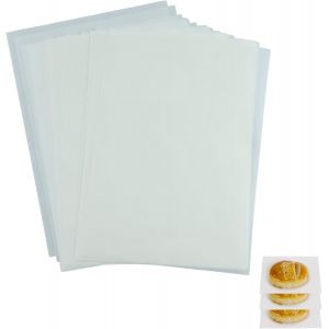 Letnerny-Lot De 50 Feuilles De Papier Filtrant Concentré De Cire Pour Banque D'huile, Papier À Pain, Papier À Fromage, Imperméable Et À L'huile, Non Collant, Papier Ciré Pour Aliments, Beurre, Fromag - Neuf