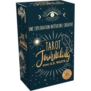 Dusserre-Tarot Journaling|Jeu De Cartes Introspectif|78 Cartes De Questions & 15 Cartes De Conseils |Vid&eacute;o D'explication| Boite Rigide|Cartomancie - Neuf