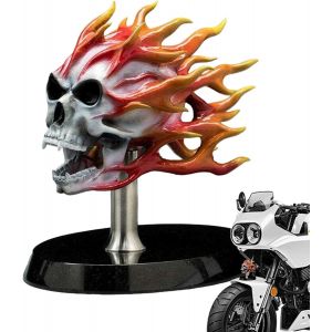 Accessoire crane squelette moto, statue crane punk moto &iquest; D&eacute;co - Neuf