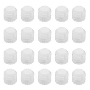 Lot de 100 chevilles d'expansion pour charni&egrave;res M4 x 8 mm,en plastique,blanches,4 mm,accessoires pour armoires,8,8 x 8 mm - Neuf