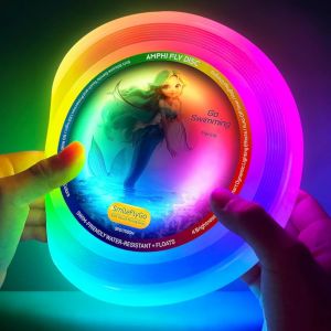 KAL-Disque Volant,16M De Couleurs Rgb 60 Led, &Eacute;clairage Dynamique Lumineux,Doux,Ipx7 &Eacute;tanche Flottant,Premier Choix Pour Les Jeux De Plage De Piscine,Cadeau Jouet Pour Gar&ccedil;on/Fille/Adolescent/Enfant, - Neuf