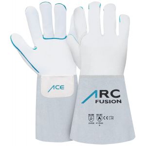 NouvelHorizonstore-Gants de soudage ARC Fusion - Gants de soudure en cuir pour soudeurs, prot&eacute;geant des hautes temp&eacute;ratures, souples et r&eacute;sistants 388/407/12477 - M (Lot de 1) - Neuf