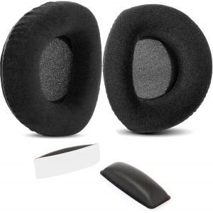 KAL-Coussinets Et Bandeau De Remplacement Doux Compatibles Avec Les Écouteurs Sennheiser Rs160, Rs170, Rs180, Hdr160, Hdr170, Hdr180, Avec Tissu Confortable Et Mousse À Mémoire De Forme - Neuf