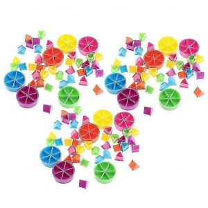 2025 126x Pièces Du Jeu Trivial Pursuit Pie Wedge Matériel D'entraînement Aux Mathématiques - Neuf