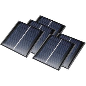 JGD-sourcing map Mini Panneau Solaire Poly cellulaire Module DIY pour Chargeur t&eacute;l&eacute;phone Jouets Lumi&egrave;re - Neuf