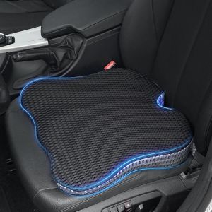 SUBZONAL-Coussin de Si&egrave;ge de Voiture en Mousse &agrave; M&eacute;moire de Forme, Coussin de Si&egrave;ge de Conduite, Coussin de Si&egrave;ge D'appoint pour Voiture, Camion, Camionnette (Noir) - Neuf
