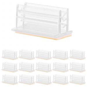 Lot de 50 mini-supports de panneaux auto-adhesifs pour cartes, recus, photos - Neuf