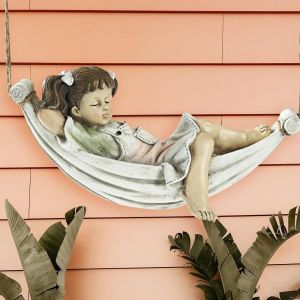 Suspendu Statue Pelouse Jardin 28.5 Cm Figurine Fen&ecirc;tre Cour Sculpture - Neuf