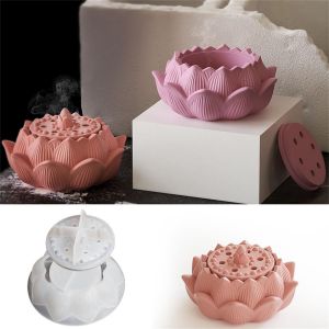 Lotus Lot De Moules En Silicone Pour Bougeoirs En R&eacute;sine &Eacute;poxy Pour Bijoux, Cosm&eacute;tiques, Bo&icirc;te De Rangement, Bougie, Pot De Fleurs - Neuf