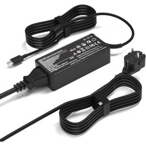 Source d'alimentation type C du chargeur d'ordinateur portable USB de 65 W, remplace la source d'alimentation LG Gram 14 ""15"" 16"" 17"" S&iquest;&iquest;rie 15z90n 14z90n 17z90n 16z90p 14z90p 17z90p 17z90p - Neuf