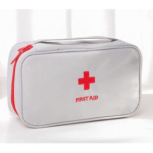Trousse De Secours Vide,Portable Sac D'urgence Médical Trousse De Secours Vide Imperméable Pour Camping, Voyages, Maison(Gris) - Neuf