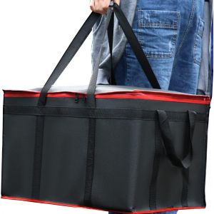 Grand XXXL Sac Isotherme Courses Sac Thermique, glacière Pliable Sac de Livraison pour au Chaud avec Fonction de Refroidissement froids.[G146] - Neuf