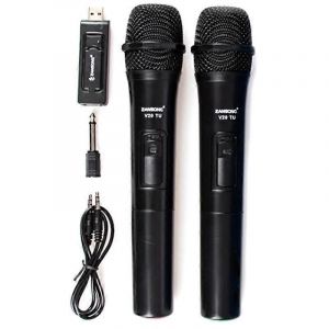 Zansong Uhf Usb 3.5Mm Microphone Sans Fil Mégaphone Micro à main - Neuf