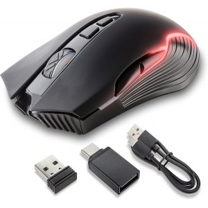 WQD-: Souris sans Fil, silencieuse, Optique, avec Option Qui empêche l¿écran du PC de se Mettre en Veille, simulateur de Mouvement, Gamer-capteur DPI - Neuf
