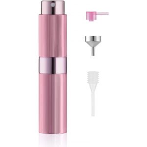 Kalanka-8ml Design À Fines Rayures Vaporisateur Vide De Sac Rechargeable, Atomiseur Parfum, Recharge Spray Flacon De Parfum, Pulverisateur Voyage (Rose) - Neuf