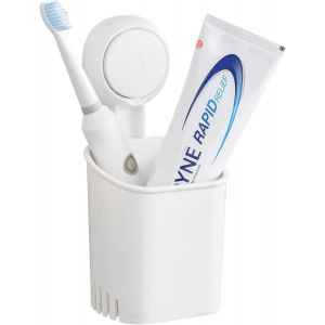 Ventouse Porte-Brosse À Dents, Pas De Perçage De La Paroi De Montage Pour Les Brosses À Dents, Du Dentifrice Et Des Rasoirs (Étagères Uniquement) Pour La Salle De Bains, Douche, Lave Rack De Cuisine, - Neuf