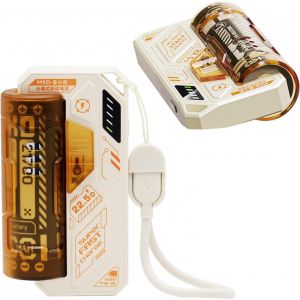 SJZG-Amovible Portable Alimentation Mobile 5000Mah Pd 22.5W Chargeur Rapide Type - C Technologie De Charge R&eacute;versible Bidirectionnelle Pour Toute La Gamme Iphone Compatible Avec De Nombreux Protocole - Neuf