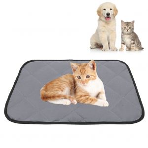Hjlian Tapis De Sol Carre En Tissu Oxford, Impermeable Et Portable, Pour L'ete, Pour Animaux De Compagnie, Accessoire Pour Voiture, Chats Et Chiens, Gris, Taille S - Neuf