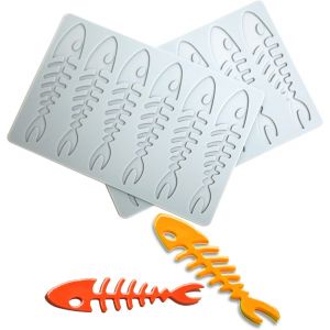 Ayuhr-2pcs Moule À Fondant En Silicone Professionnel - Tapis Dentelle Pour Décoration Gâteau, Chocolat, Candy, Biscuit | Antiadhésif, Réutilisable (Motif Arête De Poisson) - Neuf