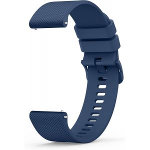 Tianyi-20mm Bracelet De Montre En Silicone, Souple Bracelet De Replacement En Dégagement Rapide Avec Boucle En Même Couleur Homme Femme 20mm, Bleu Marine - Neuf