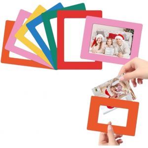 Lot De 6 Cadres Photos Magnétiques Miniatures Pour Réfrigérateur - Ensemble Coloré,Fonction Autocollant,Compatible Avec Photos Polaroid Et Fujifilm Mini 11/9/8 - Neuf