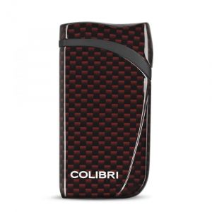Briquet Cigare Colibri Falcon Carbone Rouge - Neuf