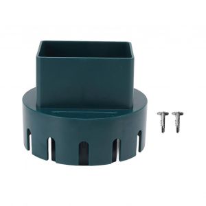 Adaptateur de descente Adaptateur de vidange en plastique Connecteur de convertisseur de tuyau de descente de remplacement avec vis Vert L 3x4in - Neuf
