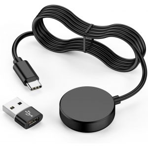 MEVRONISSHOP-Cable Chargeur Montre pour Samsung Galaxy Watch 3/4/ 4 Classic/ 5/5 Pro/ 6/6 Classic/ 7/ Active 2/ FE, USB C Chargeur Galaxy Watch Station de Charge Magn&eacute;tique avec 1 Adaptateur Type-C v - Neuf