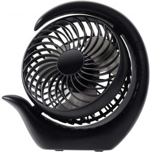 KALANKA-Ventilateur à piles rechargeable avec 3 vitesses, vent fort, longue durée de vie, silencieux petit ventilateur de bureau USB ventilateur portable alimenté par batterie Ventilateur de bureau - Neuf