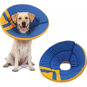 Cône De Chien,Cônes De Chien Réglables Pour Les Grands Chiens Après La Chirurgie Cône De La Honte Collier De Récupération Pour Chien Grand Cône De Beignet Pour Chien,Parfait Pour La Cicatrisation De - Neuf