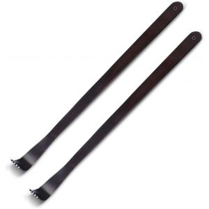 Kal-2 Pi&egrave;ces Gratte Dos Bois Dos Pour Soulager Les D&eacute;mangeaisons, 100% Bambou Naturel, Gratte Dos Pour Soulagement De D&eacute;mangeaisons Relaxation De Corps (40cm) - Neuf