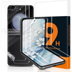 JGD-2 Pi&egrave;ces Doux TPU Verre Tremp&eacute; pour Samsung Galaxy Z Flip 6 5G, Anti-bulle Ultra HD Claire Doux protection &eacute;cran, Sensible au Toucher Film souple vitre protection pour Z Flip 6 5G - Neuf