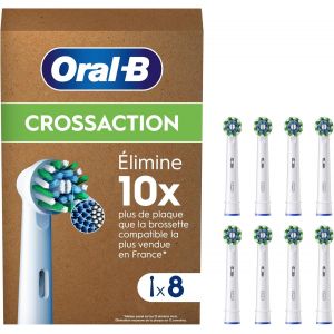 KGABERY-Pro Cross Action Brossettes Pour Brosse À Dents,Pack De 8 Unités,Convient À Une Boîte Aux Lettres - Neuf