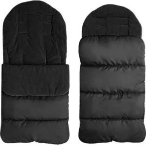 Noir Chancelière Bébé Poussette Universelle Imperméable Chaude - Neuf