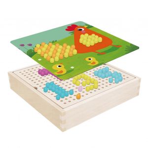 Champignons Planche En Bois Jouet &Eacute;ducatif Pr&eacute;coce Cultiver L'imagination Champignons Color&eacute;s Bois Jeu De Soci&eacute;t&eacute; Ferme - Neuf