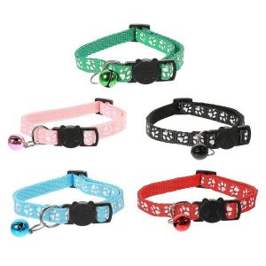 Lot De 5 Colliers Color&eacute;s Pour Chiots &iquest; Accessoires Photo &Eacute;l&eacute;gants Et Colliers De Dressage Pour Petits Chiens Et Chats - Neuf