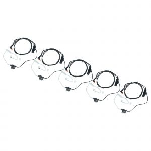 vhbw 5x Oreillette compatible avec Motorola SL7550, SL1K, SL4010, SL1600, SL4000, SL7500, SL1M radio talkie-walkie, c&acirc;ble acoustique - Neuf