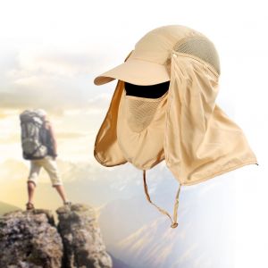 Casquette De Protection Uv A Sechage Rapide A 360¡Ã Avec Rabat Pour Le Cou Et Les Oreilles Pour Activites De Plein Air (Kaki) - Neuf