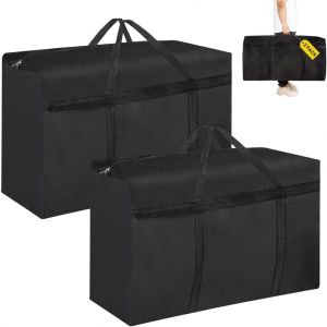 Sjzg-Lot De 2 Grand Sac Rangement Oxford, 120 L Sac Demenagement Grand Format Rangement, Sac De Rangement R&eacute;sistant, Avec Poign&eacute;es Renforc&eacute;es, Pour Oreillers, &Eacute;dredons, Couvertures,Et D&eacute;m&eacute;nagement - Neuf