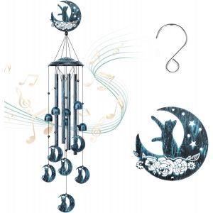 MEVRONISSHOP-Carillon &eacute;olien comm&eacute;moratif pour Chat pour l'ext&eacute;rieur, Cadeau pour Femme, Grand-m&egrave;re, 88,9 cm, Carillon &eacute;olien de condol&eacute;ances pour ext&eacute;rieur, d&eacute;coration de Maison, Jardin, Cour, terra - Neuf